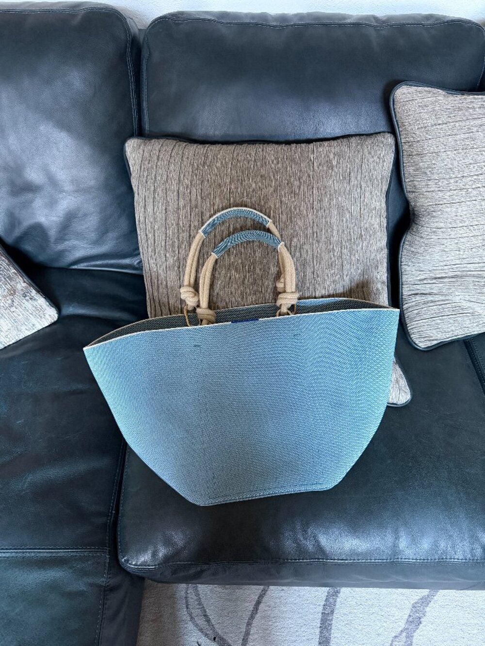 Rothy’s Indigo Sky Rope Tote Large Travel Bag